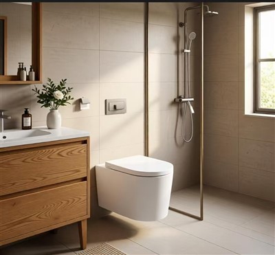 Easy Clean Vägghängd Washdown Toalett för kompakta badrumsprojekt