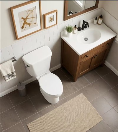 Siphonic kantlös tvådelad toalett för distributör och projektanvändning