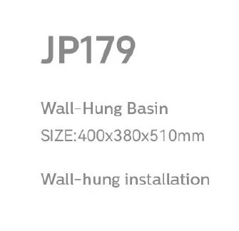 Wall Hung Basin Manufacturer — JP179 Gold-Rim Ceramic Basin For Bulk & Project Orders factory